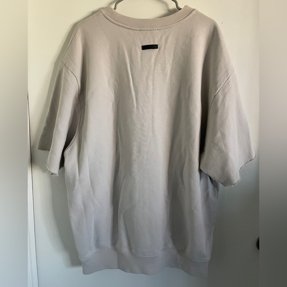 Fear of god M GRAYS 3/4 sleeve sweatshirt bone Jerry gym concrete white kangaroo - Picture 2 of 8